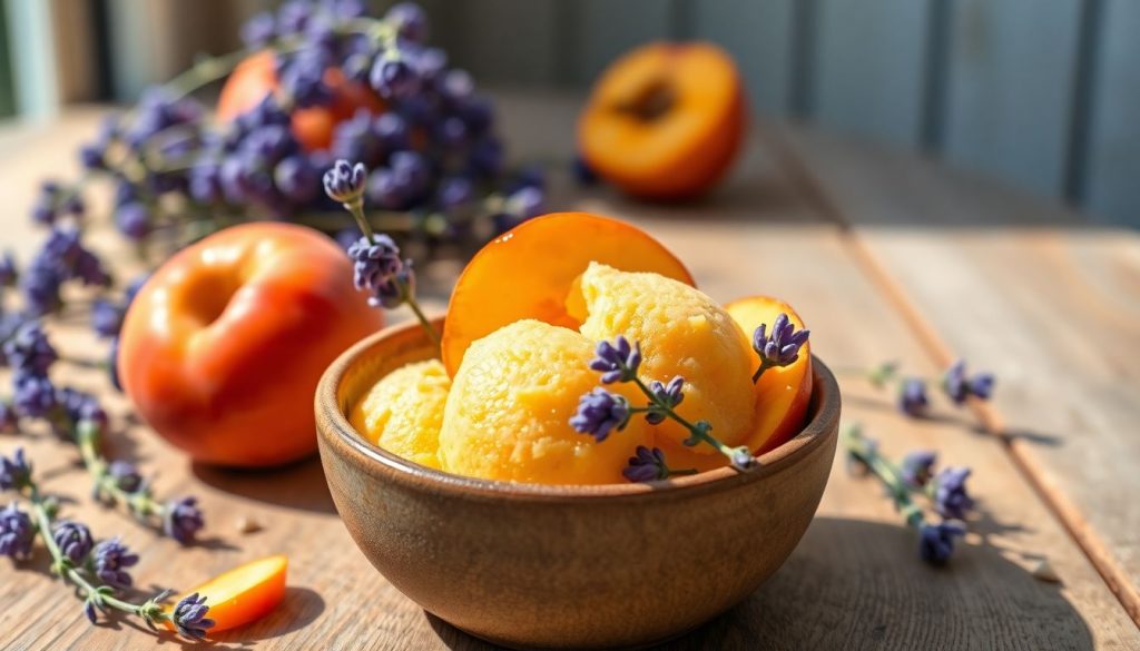 Ce sorbet abricot-lavande de Provence se prépare en 15 minutes et révèle des saveurs méconnues
