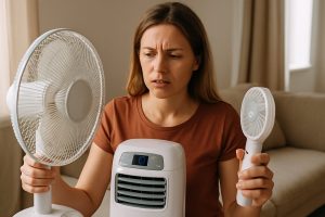Canicule : le guide inattendu pour choisir entre ventilateur, clim ou brumisateur sans se tromper Canicule : le guide inattendu pour choisir entre ventilateur, clim ou brumisateur sans se tromper