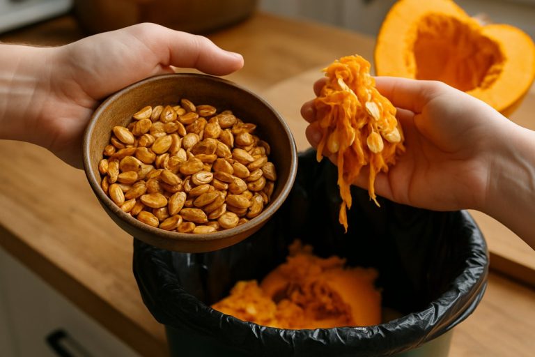 Vous jetez les graines de courge après avoir préparé votre soupe : voici comment les transformer à l’apéritif Ces graines de courge que vous jetez à la poubelle méritent une seconde chance : la recette apéritive qui change tout